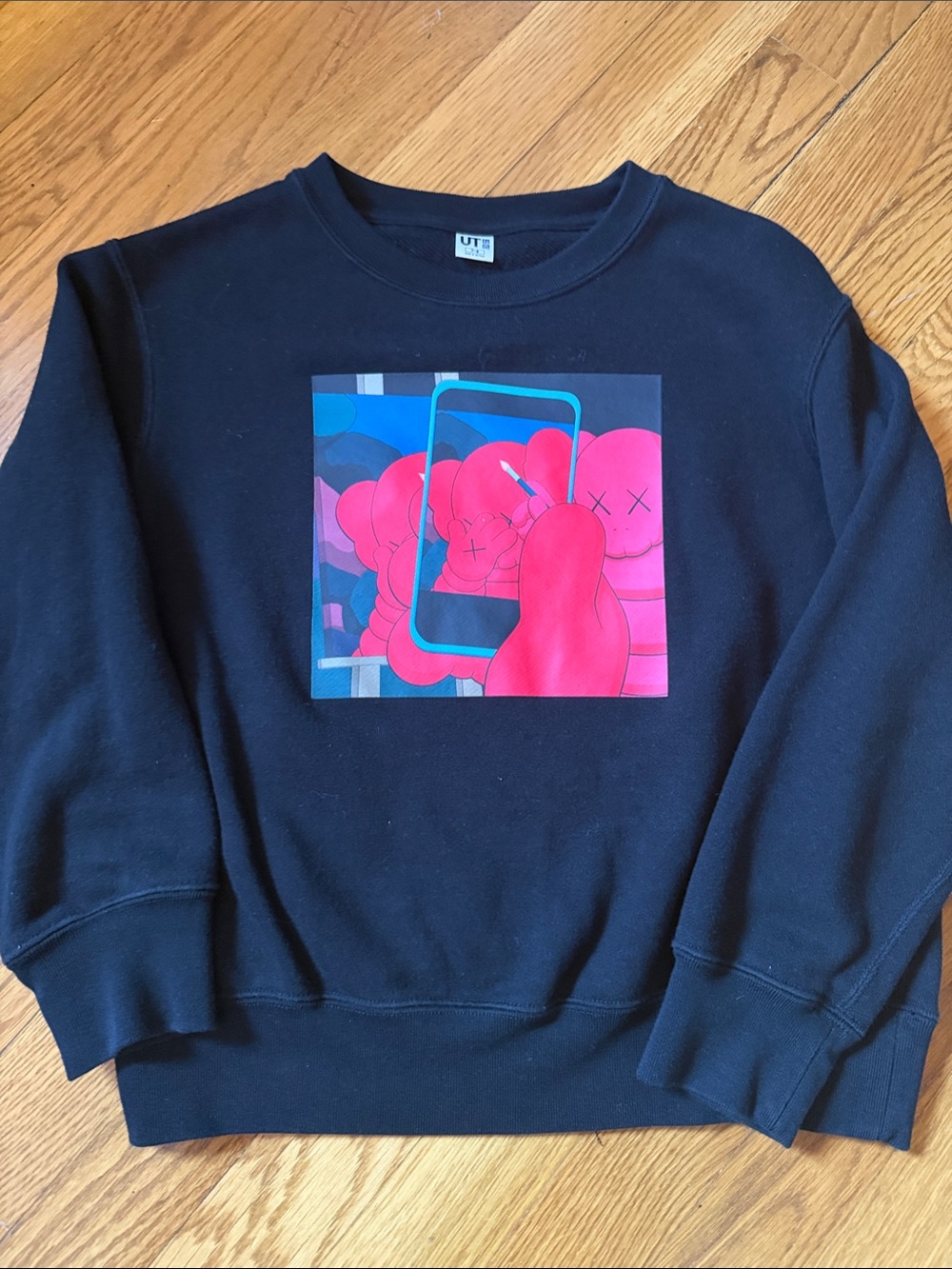 2 Uniqlo Black Crewneck Sweatshirts